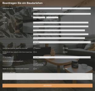 Antrag Auf Wohnungsbaudarlehen Form Template