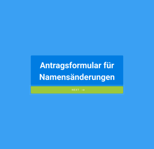 Antragsformular Für Namensänderungen Form Template