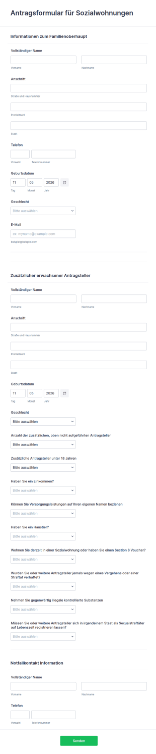 Antragsformular Für Sozialwohnungen