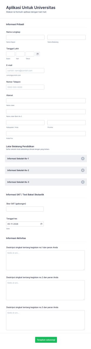 Aplikasi Untuk Universitas
