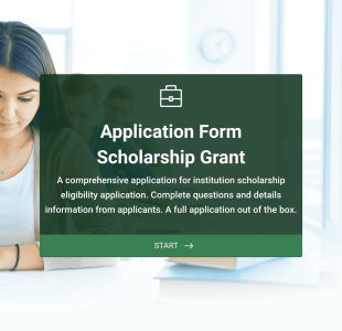 Sample Scholarship Application Form Template