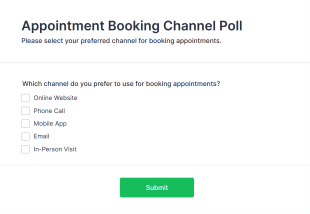 Appointment Booking Channel Poll Form Template