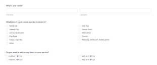 Appointment Customization Form (salon) Form Template