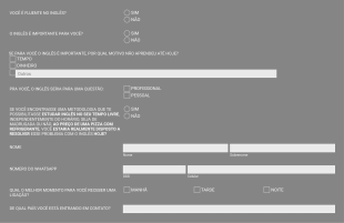 Aprenda Inglês! Form Template