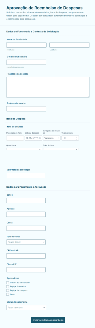 Aprovação De Reembolso De Despesas