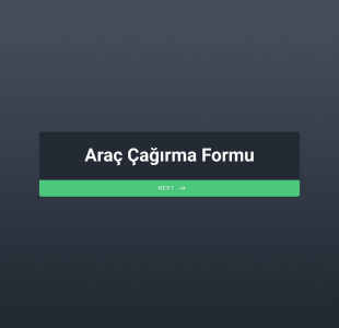 Araç Çağırma Form Template
