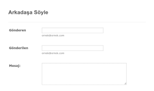 Arkadasina Soyle Form Template
