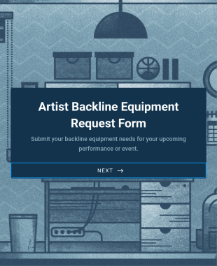 Artist Backline Equipment Request Form Template