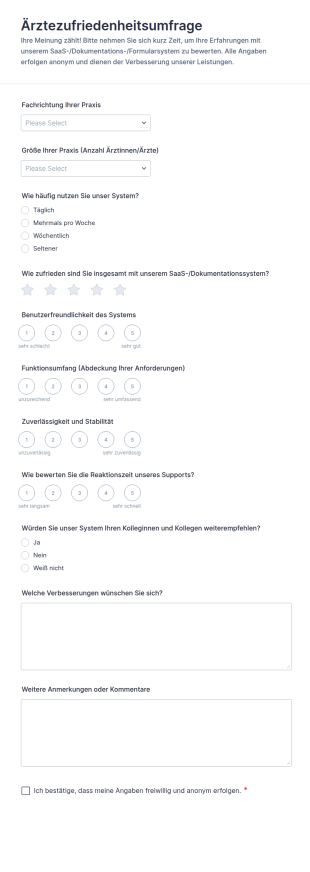 Ärztliche Zufriedenheitsumfrage