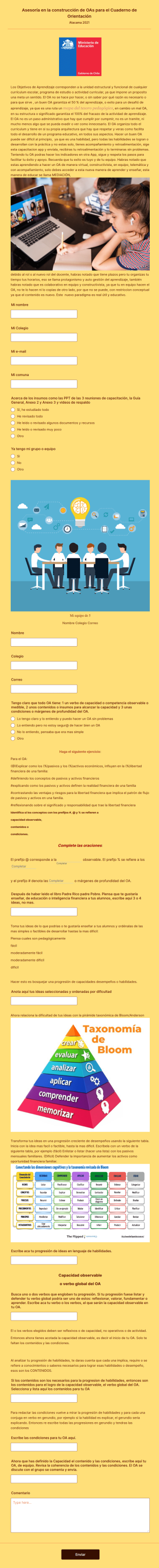Asesoría En La Construcción De OAs Para El Cuaderno De Orientación