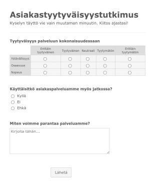 Asiakastyytyväisyystutkimus