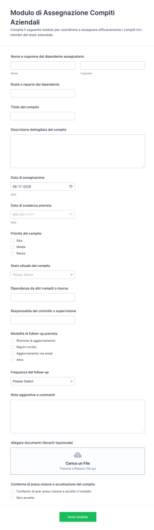 Assegnazione Attività Ai Dipendenti