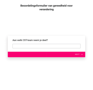 Beoordelingsformulier Van Gereedheid Voor Verandering