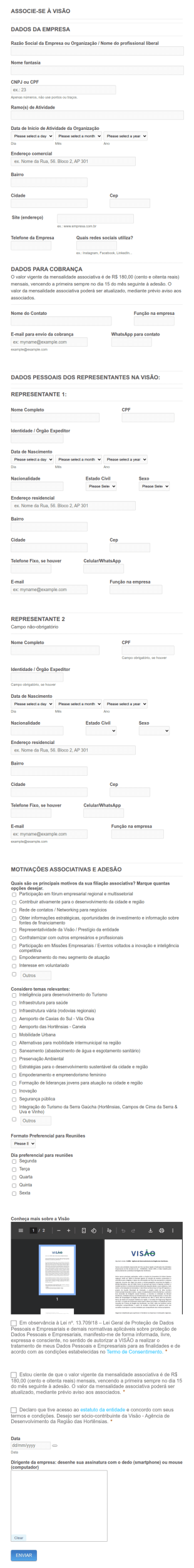Associe Se A Visao