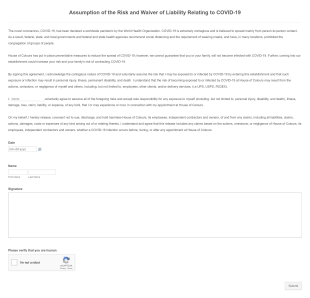House Of Colours Consent Form Template