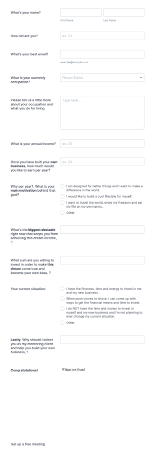 ATR Nexus Application Form Template