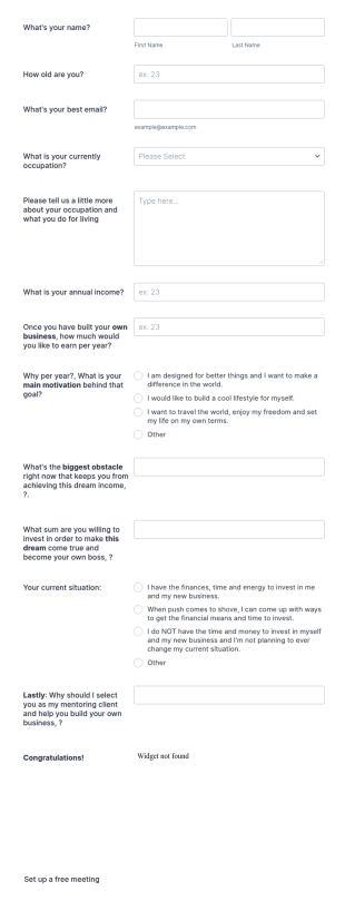 ATR Nexus Application Form Template