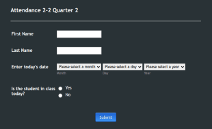 Student Attendance Tracking Form Template