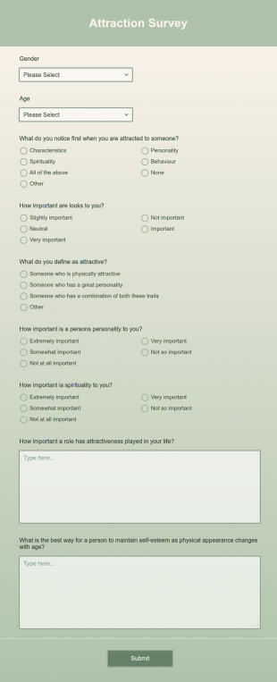 Attraction Survey Form Template