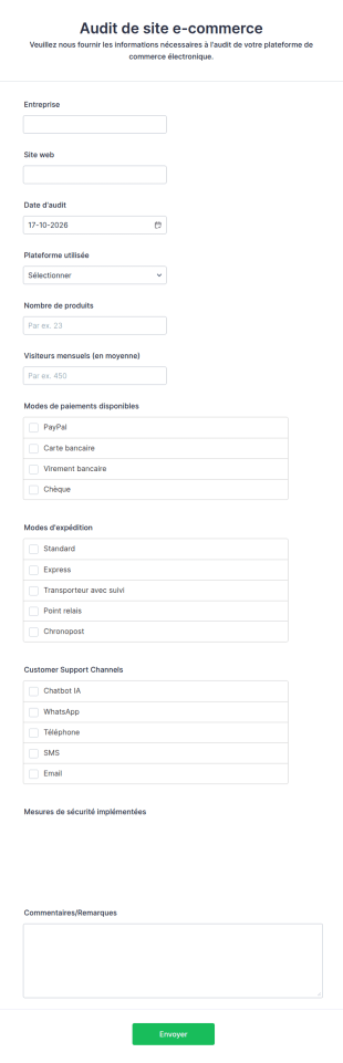 Audit De Site E Commerce