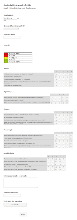 Auditoria 5S Armazém Retido