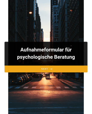 Aufnahmeformular Für Psychologische Beratung