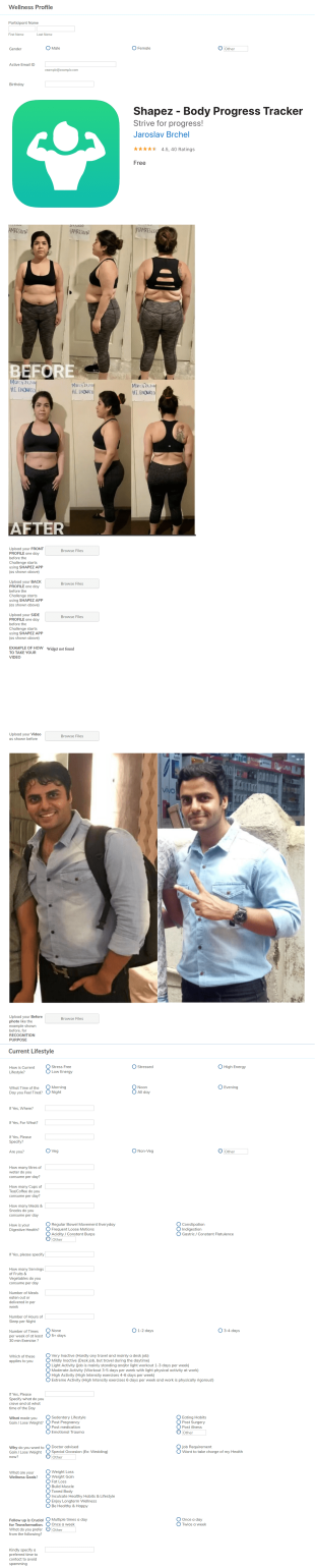 Day 1 We Transform You Form Template