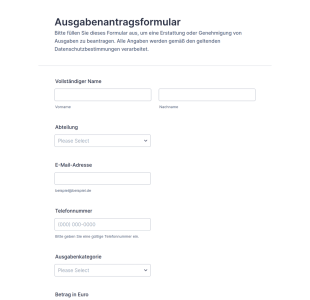Ausgabenantragsformular