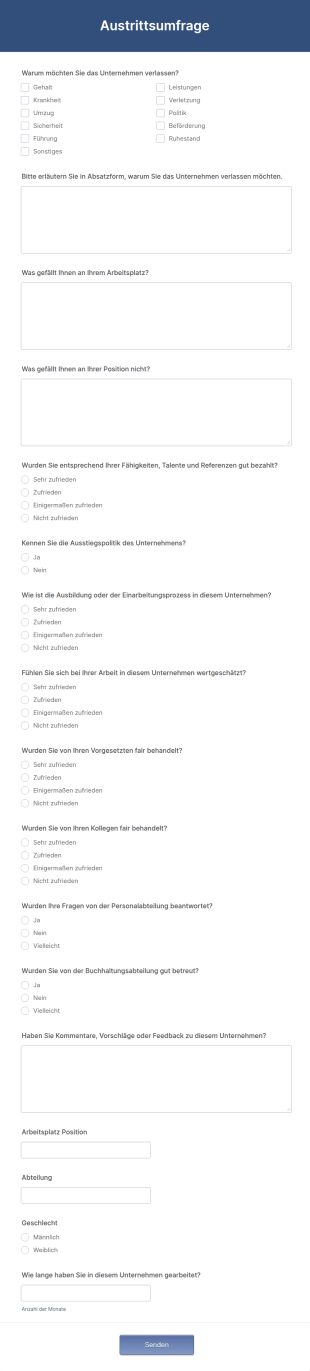 Austrittsumfrage