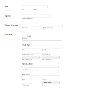 Authorize Net Bagis Form Şablonu