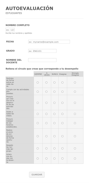 Autoevaluación Focente