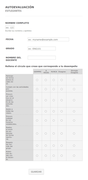 Autoevaluación Focente