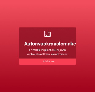 Autonvuokrauslomake Form Template