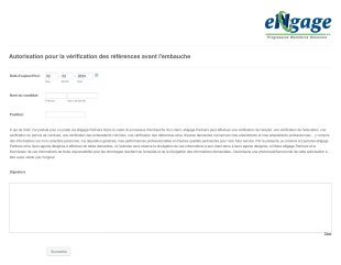 Autorisation De Vérification Des Références