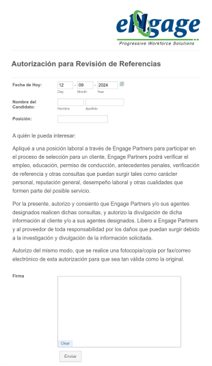Autorización De Revisión De Referencias Form Template