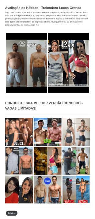 Avaliação De Hábitos Maratona Luana Grande