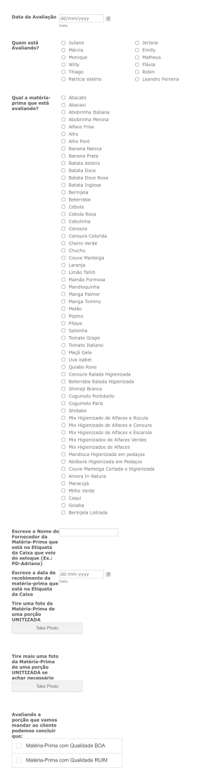 Avaliação De Seleção E Unitização QUITANDA