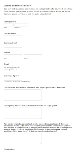 AVALIAÇÃO Gátis COACH Bem Estar Online
