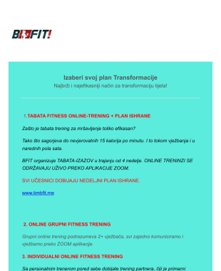 B Fit Fitness Transformacija Form Template