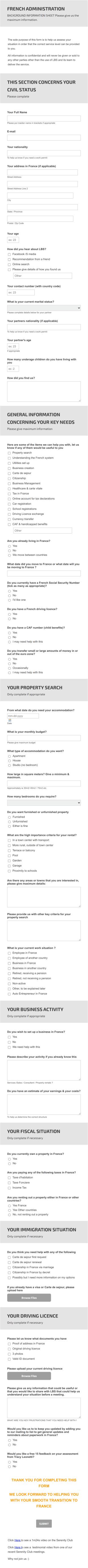 Background Information Sheet Form Template