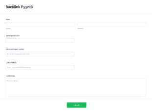 Backlink Pyyntölomake Form Template