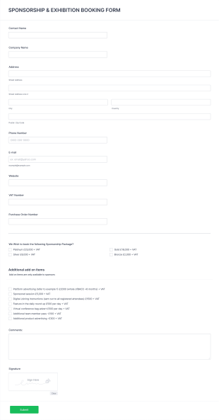 BACO Form Template