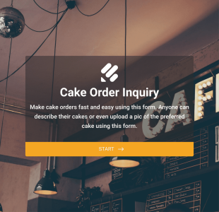 Bakery Order Inquiry Form Template