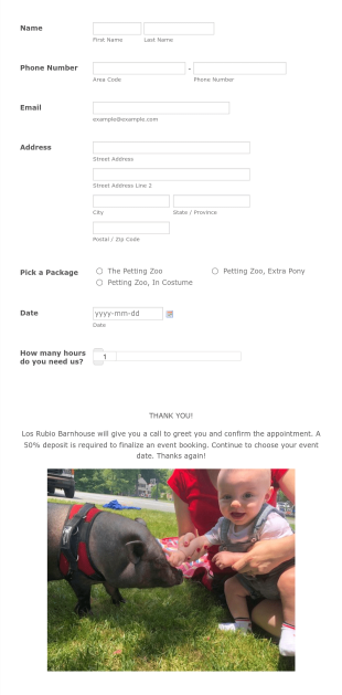 Barnhouse Signup Form Template
