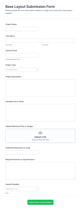 Base Layout Submission Form Template