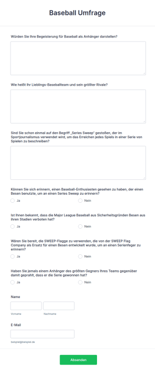Baseball Umfrage