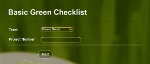 Basic Green Checklist Form Template