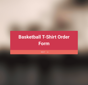Basketball T Shirt Order Form Template