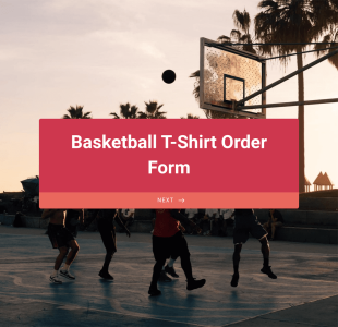 Basketball T Shirt Order Form Template