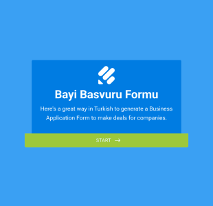 Bayi Başvuru Form Şablonu